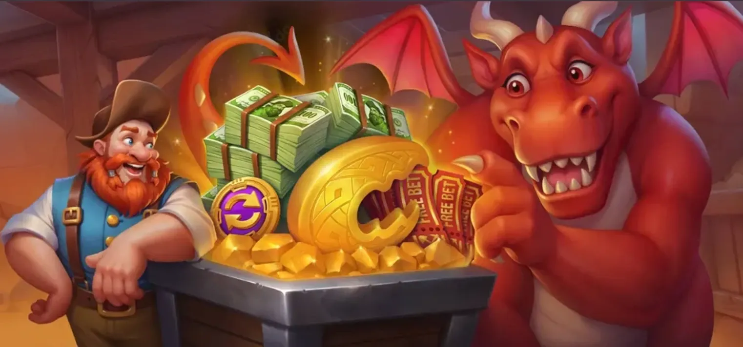 Oversikt over bonuser og free bets hos Dragonia online casino.